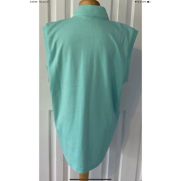 Martin Mens Sweater Vest Green Sleeveless Golf Sweater Size Med NWOT - Picture 2 of 6